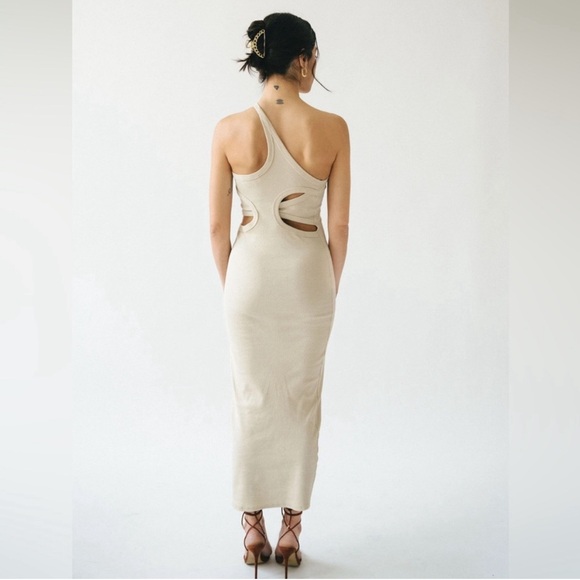 $156 THE LINE BY K GAEL DRESS CULT GAIA JACQUEMUS REFORMATION STONE COLD FOX - Picture 3 of 12